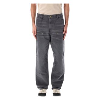 Carhartt Work in Progress Double Knee Pant - male - Carhartt Wip - Straight Fit Jeans - Gray - W31 - Jeans