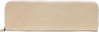 Maison Margiela Pre-owned Womens Xl Leather Long Slim Clutch - Ivory - One Size