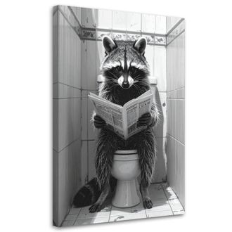 Feeby Impresi&oacute;n De Imagen, Mapache En El Ba&ntilde;o, 80x120