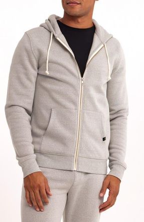 Threads 4 Thought Trim Fit Heathered Fleece Zip Hoodie in Light Heather Grey at Nordstrom, Size Xx-Large