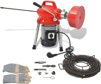 vidaXL M&aacute;quina Para Limpieza De Tuber&iacute;as 250 W 12,5mx16mm 4,5mx9,5mm Vidaxl