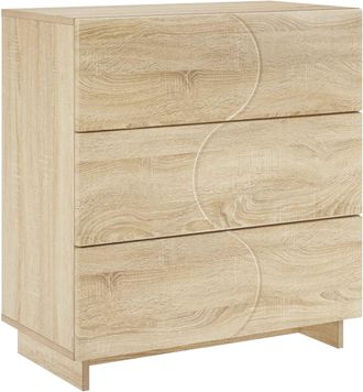 vidaXL Aparador Roble Sonoma 70 X 38 X 75 Cm Madera De Ingenier&iacute;a Vidaxl