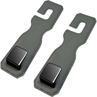 OEM Ganchos Para Coche, Juego De 2 Ganchos De Cuero Para Respaldos De Asientos De Coche, Ganchos Para Reposacabezas De Coche, Soporte Universal Para Bolso