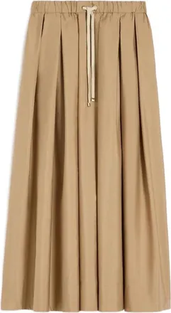 Max Mara Smmpineta Pleated Drawstring Skirt