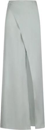 Blumarine Stijlvolle Twill Broeken voor Mannen - Dames - Maxi Rokken - Groen - M - Rokken