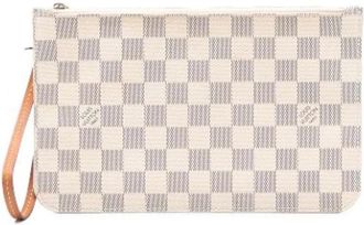 Louis Vuitton Pre-owned Clutches, female, White, Size: ONE SIZE Pre-owned Neverfull Pouch