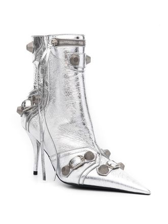 Balenciaga Cagole Ankle Boot - Silver