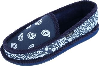 Trooper America Mens Bandana Print Slip On House Shoe Slipper