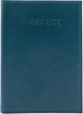Tusk Siam Passport Cover in Blue /Chocolate at Nordstrom