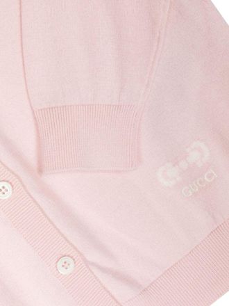 Gucci Horsebit Cotton Cardigan - Pink