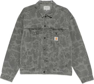 Carhartt Work in Progress Duck Helston Jacket - Heren - Spijkerjassen - Grijs - XL - Katoen - Jassen