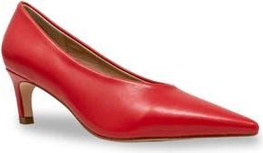 Chase + Chloe by Intouch Footwear Zandra Pointed Toe Pump in Red Pu at Nordstrom Rack, Size 6.5