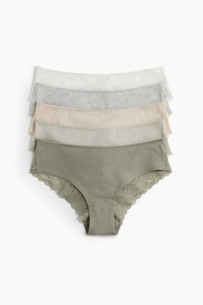 H&M 5er-Pack Hipster - Green