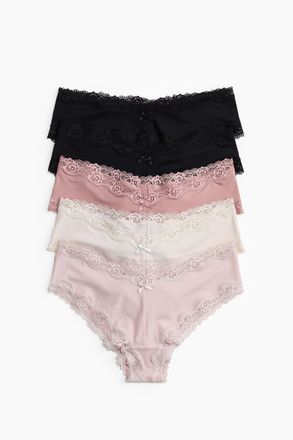 H&M 5er-Pack Hipster aus Mikrofaser - Pink
