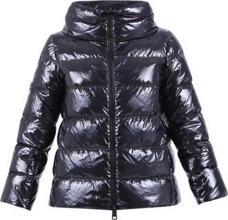 Herno Gewatteerd jack met handschoenen - Dames - Gewatteerde jassen - Zwart - M - Jassen