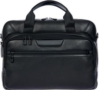 Porsche Design by Brics Roadster Leather EVO Briefcase in Black at Nordstrom