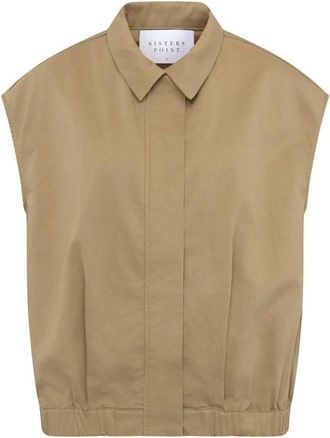 Sisters Point Dames, Blouses & Shirts, Beige, Maat: XL