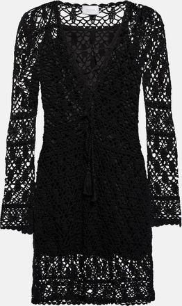 Anna Kosturova Bianca crochet cotton minidress