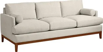 Ballard Designs Hartwell 86-Inch Sofa with Sierra Finish - In Stock - Dorado Parchment Crypton - Ballard Designs