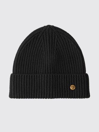 Versace Virgin Wool Beanie with Medusa Logo and Cuff