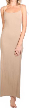 Rusty Clara Slip Maxi Dress In Sand