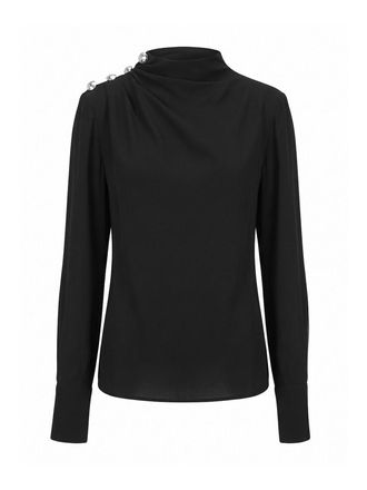 Patrizia Pepe Draped Viscose Top