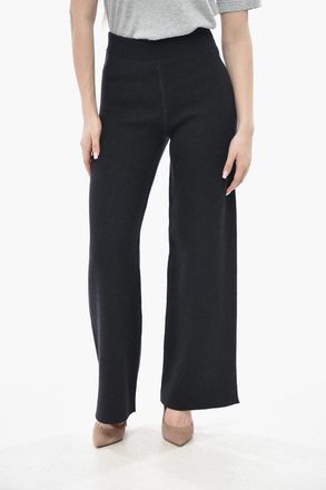 Dior Pantaloni Cropped Fit in Puro Cashmere con Elastico in Vita Dior