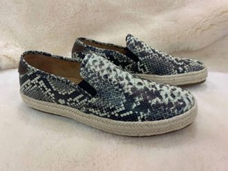 Donald J Pliner Mens Grayson Slip On Sneaker In Sand Python Print