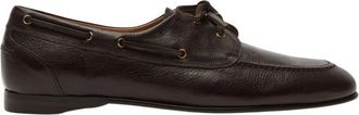 Scarosso Handgemaakte Bootschoen Loafers - Heren - Bootschoenen - Bruin - 41 1/2 EU - Leer - Schoenen