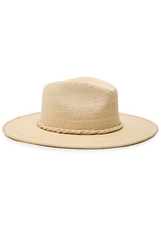 Lack of Color Lack OF Color Paradise Embellished Straw Fedora - Cream - 57 (57cm / M)