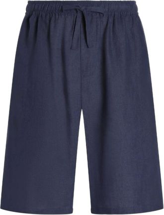 Dolce & Gabbana Casual Shorts, male, Blue, M, Navy Blue Drawstring Shorts