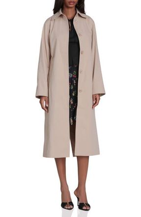 Avec Les Filles Minimalist Cotton & Nylon Trench Coat in Camel at Nordstrom, Size X-Large