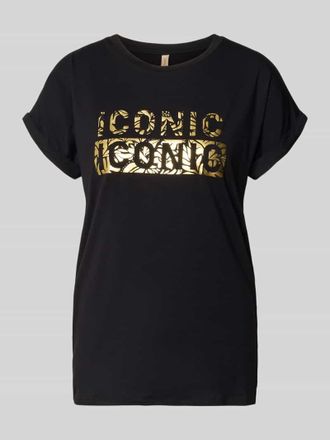 Soyaconcept T-Shirt mit Rundhalsausschnitt und Print Modell MARICA in BLACK, Gr&ouml;&szlig;e XXL