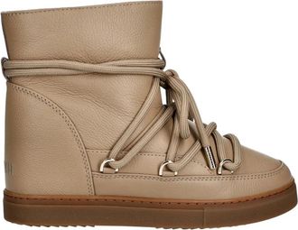 INUIKII Volledig Leren Wedge - Dames - Winterlaarzen - Bruin - 37 EU - Wol - Schoenen