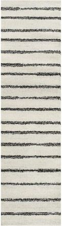 Jonathan Y Designs Williamsburg Minimalist Stripe Area Rug in Cream/black at Nordstrom, Size 2Ft 0In X 8Ft 0In