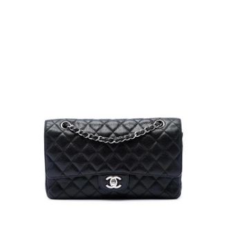 Chanel Pre-owned Classic Flap Shoulder Bag - Dames - Pre-owned - Zwart - Maat: ONE Size Leer