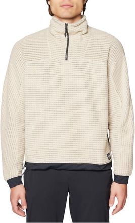 Mountain Hardwear Summit Grid Big Grid Half Zip Pullover in Fossil at Nordstrom, Size X-Large