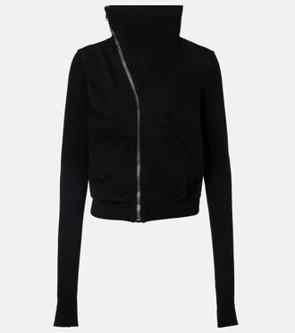 Rick Owens Belted cotton jersey sweatshirt