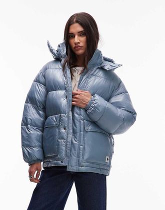 Carhartt Work in Progress Benton - Piumino blu chiaro