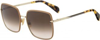 Rag & Bone Womens RNB1032-S-01Q58HA RNB1032 58 S 01Q58HA Sunglasses - Mustard - One Size