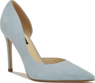 Nine West Folowe Half dOrsay Pump in Light Blue at Nordstrom, Size 9.5