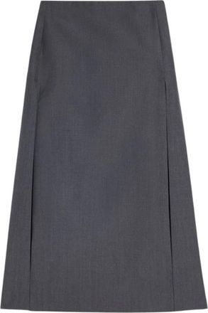 Jil Sander Midi Rok - Dames - Midirokken - Grijs - XS - Rokken