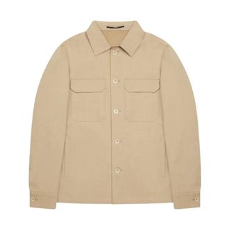 AT.P. CO Light Jackets, male, Beige, Size: M Orlando Overshirt
