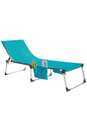 Esposa Liegenauflage, Blau, Textil, Uni, 70x200 cm, Oeko-Tex Standard 100, Gartenmöbel, Gartenpolster & Auflagen, Liegenauflagen