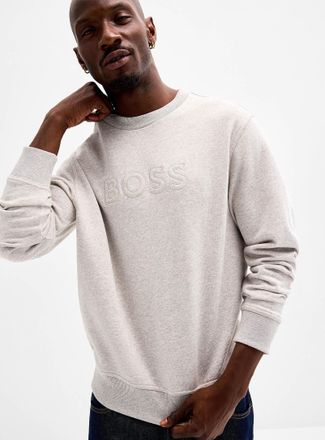 BOSS Mens Tone-on-tone logo sweatshirt