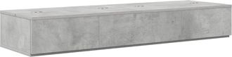 vidaXL Escritorio De Estudio Gris Hormig&oacute;n 110 X 40 X 19,5 Cm Vidaxl