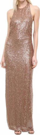 Staud Bree High Neck Dress In Flax