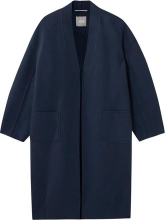 Max Mara Robe Coat - Dames - Parka Jassen - Blauw - XL - Katoen - Jassen