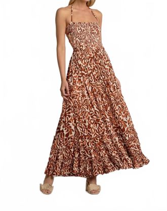 Elan Coraline Maxi Dress In Cayenne Coralina