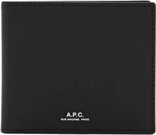 A.P.C. Wallets & Cardholders, male, Black, Size: ONE SIZE Sleek Half Moon Wallet